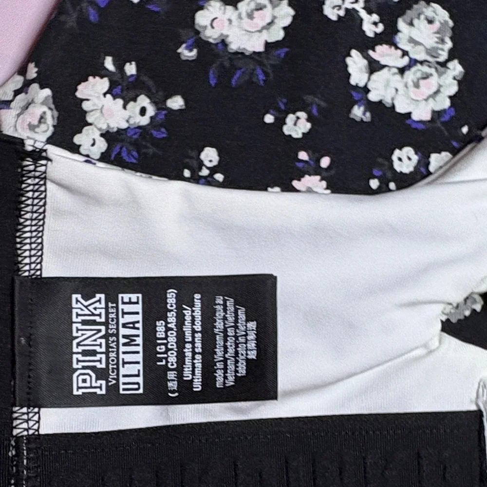 Floral Sports Bra with Logo - Picture 12 of 12